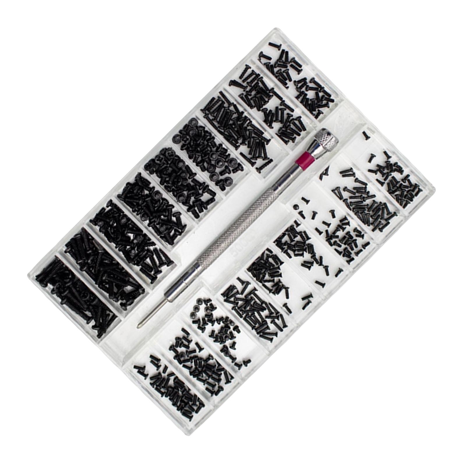 Ioensy - Juego De Microtornillos, Herramienta De Reparación De Repuesto, Pequeña Para Gafas De Reloj, Estilo Electrónico C