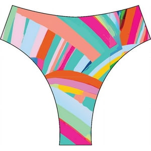 Samia - Bikini Pin Up Tanga Estampado Verde M