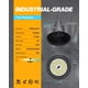 thumbnail image 3 of Luces LED de gran altura Sunco UFO de 150 W, 21 000 lm, 6000 K, 120 a 277 V, 3 of 6
