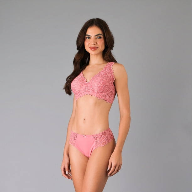 Sosten Bralette Encaje Flor Flores Mujer 13500-273