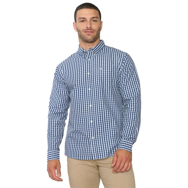 Camisa Hombre Escocesa Blanco Corona
