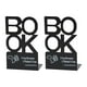 thumbnail image 1 of 2 Sujetalibros Resistentes Para Libros, Organizador De Libros Para Dormitorio, Oficina, Biblioteca, Color Negro, 1 of 3