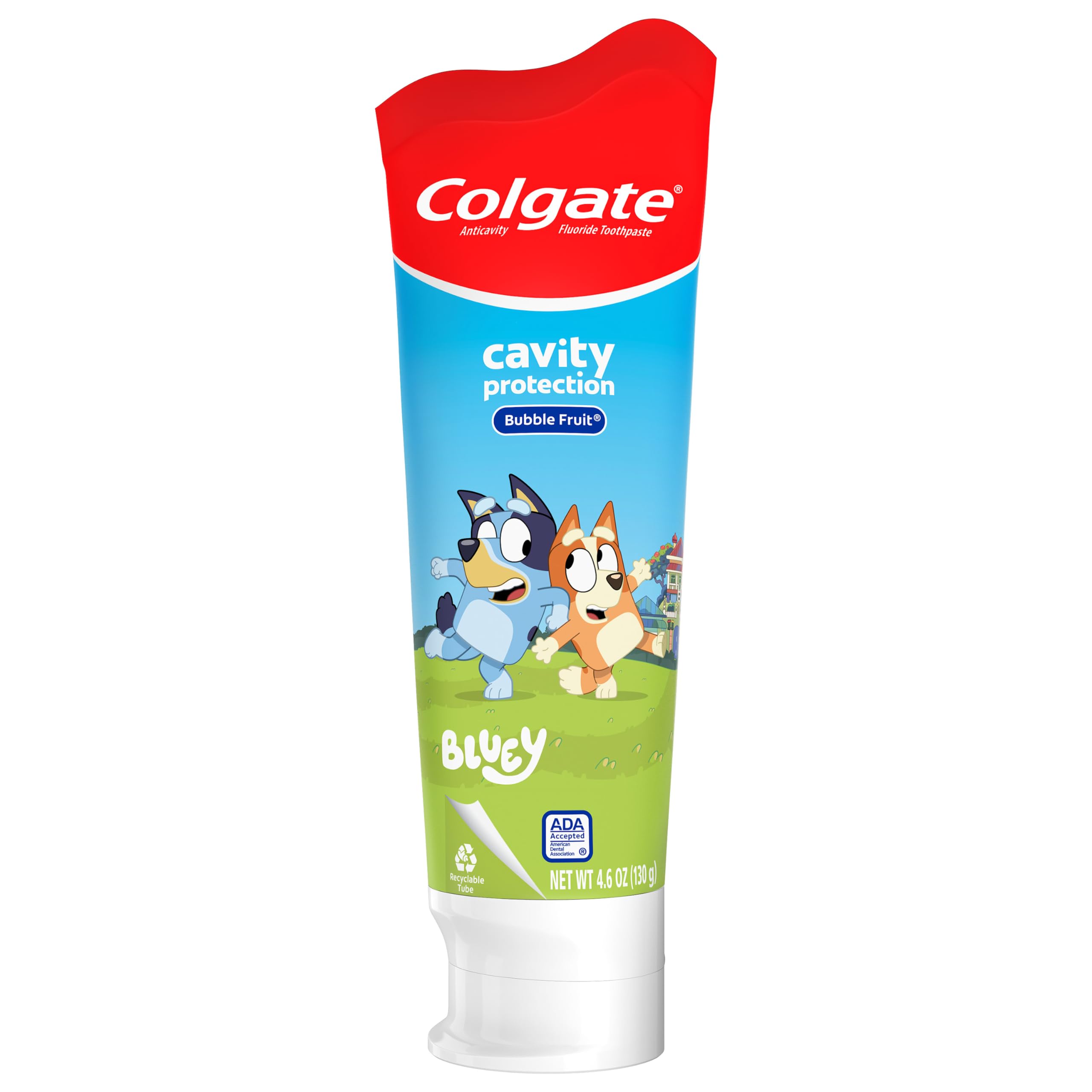 Pasta De Dientes Colgate Kids Bluey Con Flúor Que Combate Las Caries 135 Ml