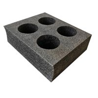 Bothyi - Bandejas Para Tazas Para Llevar, Soporte Para Bebidas Para Tiendas De Comida Para Llevar, Bebidas Frías O Calientes, Camping, 4 Agujeros