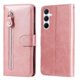 thumbnail image 1 of Funda tipo cartera para Samsung Galaxy A36 5G con bolsillo con cremallera y ranuras para tarjetas – Función de soporte Rosa, 1 of 6
