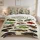 thumbnail image 1 of Humorous Insect Guide Printed Bedding Set Soft Light Beige-Friendly Polyester Fabric, 1 of 5