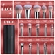 thumbnail image 4 of Set de brochas de maquillaje BS-MALL, 18 unidades, brochas sintéticas con funda, 4 of 6