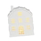 thumbnail image 1 of Figura de casa de pueblo navideña iluminada, centro de mesa, luz LED de noche, decoración navideña para escritorio festivo, chimenea , Techo Redondo, 1 of 5