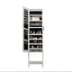 thumbnail image 3 of Jewelry Cabinet Armoire with Full Length Mirror with stand, Jewelry Armoire Organizer, Lockable Storage Cabinet, Interior Lighted Mirror, White, 3 of 3