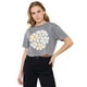 thumbnail image 1 of Polera Mujer Fun Manga Corta Crop Gris Acid Wash Corona, 1 of 5