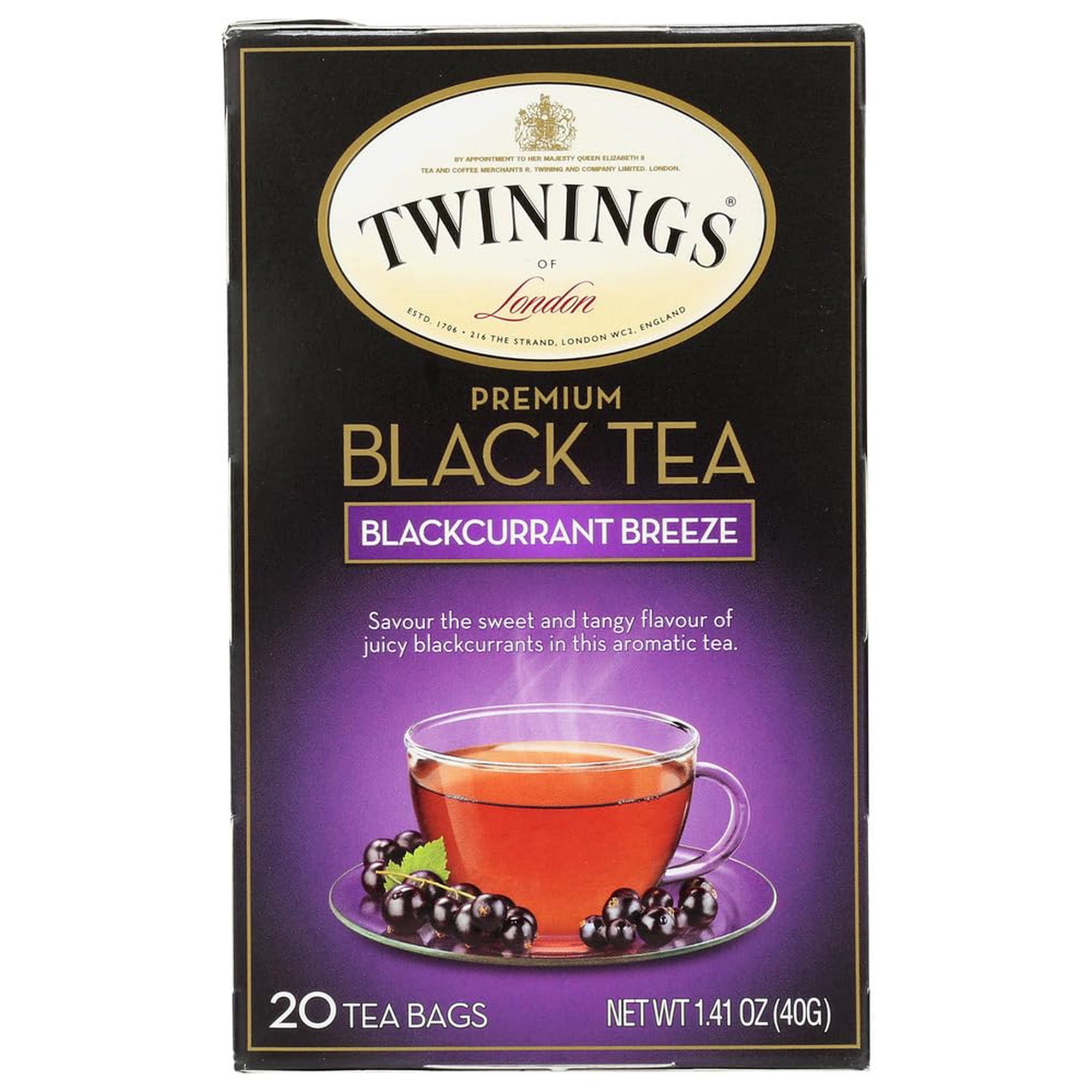 Tea Twinings Con Sabor A Grosella Negra Con Sabor A Brisa, 20 Bolsitas