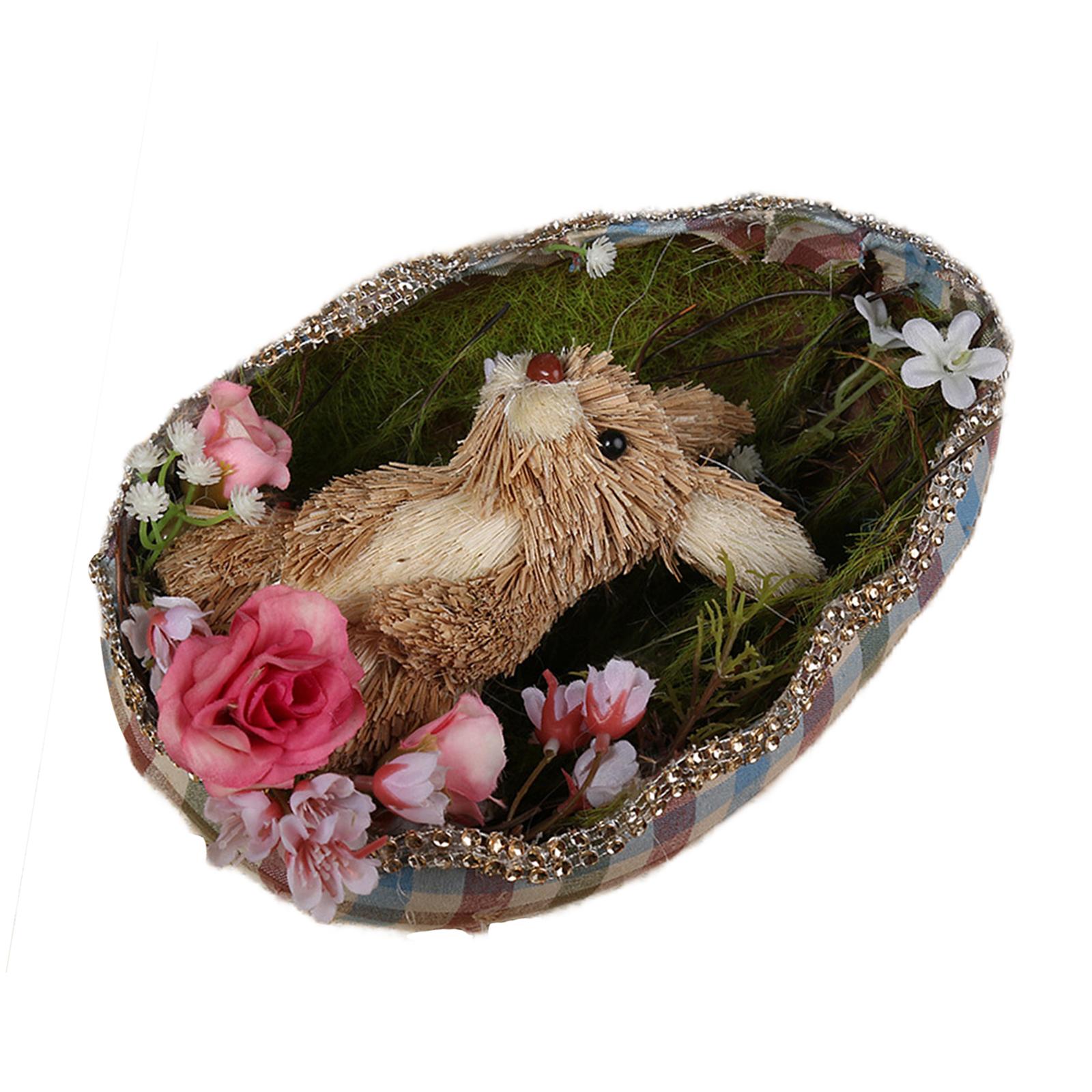Magideal - Estatuilla De Pascua De Paja , Decoración Coleccionable, Regalos Artesanales Para Niños, Accesorios De Escritorio Para Fotografía