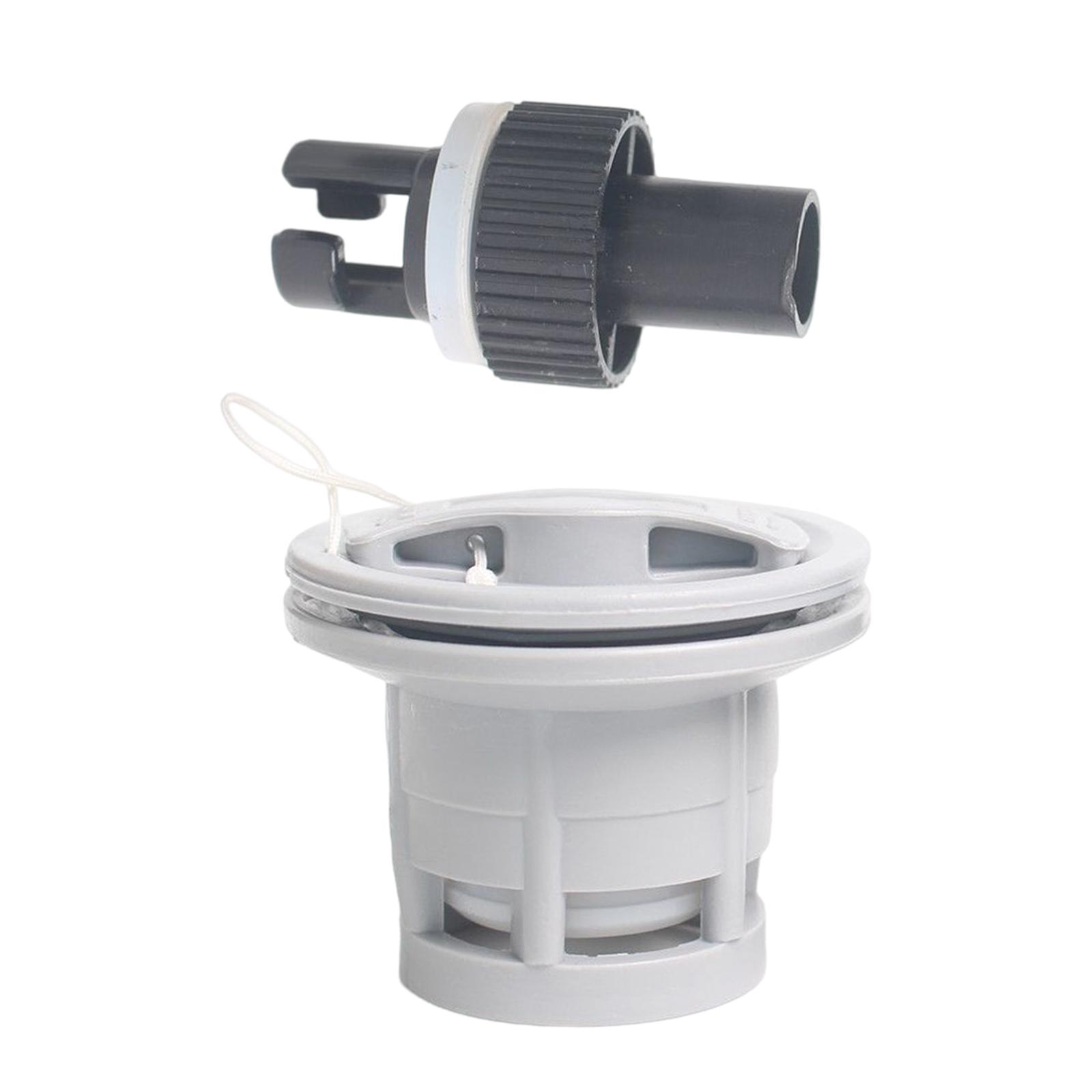 Magideal - Válvula De Aire Inflable Para Bote, Tapones De Aire En Espiral Para De Boquilla De Aire Gris 1