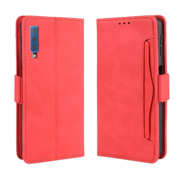 Funda Tipo Billetera FOXDOCK para Samsung Galaxy A7 2018 – Tapa Flip con Tarjetero