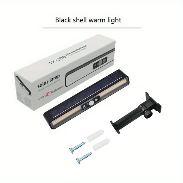 1pc Solar Wall Lamp, Waterproof Movement Induction Lamp, Courtyard Lighting, Garden Street Lamp, Solar Lamp, Outdoor Path Garage Security Wall Lamp