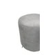 thumbnail image 3 of Pouff Redondo Felpa Gris, 3 of 3
