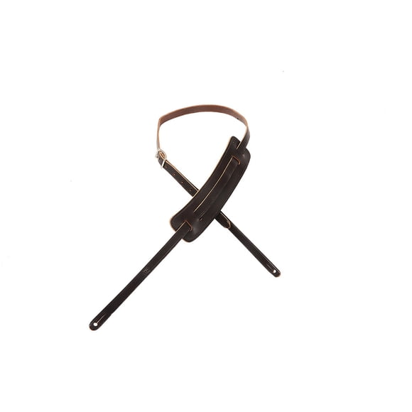 Correa para guitarra Levy's Leathers M25-DBR, estilo años 50, piel veg-tan