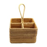 Magideal - Contenedor De Soporte De Cubiertos De Soporte Utensilio Para Una Cuchara De Horquilla Organizadora Tejida Para El Comedor De Restaurantes Cocinero De Plaza Grande