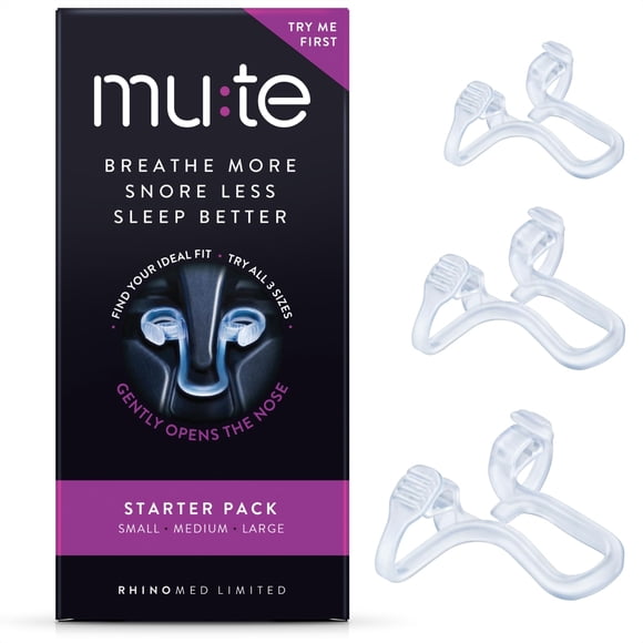 Dilator Nasal Rhinomed MUTE Pack Inicial Transparente