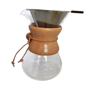 Magideal - Cafetera Para Verter, Gotero De Café Transparente Portátil Resistente Al Calor Con Filtro De Acero Inoxidable Para Acampar Al Aire Libre Y Cafetería 600Ml