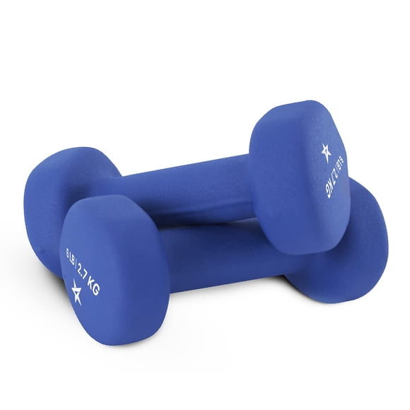 Mancuernas Yes4All de neopreno 2x3 kg, peso total 6 kg