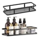 thumbnail image 1 of Estante de almacenamiento para baño, estante de almacenamiento montado en la pared sin perforaciones, estante organizador para artículos de tocador del hogar para baño, 1 of 5