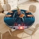 thumbnail image 4 of Cyborg-theme Fitted Round Tablecloths Elastic Edged Table Covers Waterproof Table Cloth for Kitchen Holiday Party Tables Decor 120cm, 4 of 6