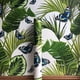 thumbnail image 1 of 1 Roll Green Leaf Plant Background Wall Instant Sticker, Glue-free Removable Wallpaper, For Dormitory Living Room Furniture Renovation Wall Decoration , 17.72in*236.22in, 1 of 3