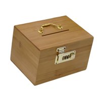 Bothyi - Caja De Ahorro De Madera Cofre Del Tesoro Caja Organizadora De Almacenamiento De Madera Para Niños Y Adultos