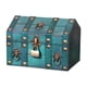 thumbnail image 3 of Cofre Del Tesoro Pirata Con Cerradura De Combinación Baúl Decorativo Creativo De Madera Verde, 3 of 3