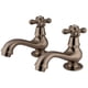 thumbnail image 1 of Grifo de lavabo Kingston Brass Heritage Classic con mango en forma de cruz, 1 of 2