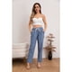 thumbnail image 1 of Pantalón Mujer Semi Pitillo Algodón Tipo Lino Tiro Alto 7004, 1 of 3
