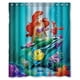 thumbnail image 1 of Cortina de ducha de La Sirenita Ariel, juego de cortinas de baño con ganchos, tamaño 60 x 72 pulgadas, 1 of 3