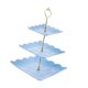 thumbnail image 5 of Bandeja De Frutas Secas, Soporte De Exhibición Para Platos De Comida, Vajilla Para Comedor, Postre, Hogar, 24cmx24cmx37cm, Cuadrado, Azul, 5 of 5