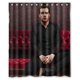 thumbnail image 1 of Cortina de ducha de baño Brendon Urie Panic con ganchos, tamaño 60 x 72 pulgadas, 1 of 3