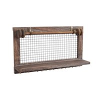 Bothyi - Estante De Pared Con 16 Ganchos Estante De Madera Para Colgar Pendientes Pasillo Pared