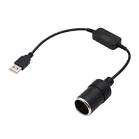 Magideal - Cable Convertidor De 5V Usb A A 12V Para Encendedor De Cigarrillos De Coche Con Chip De Refuerzo Salida Máxima De 10W 12V 1A Para 1 2 Metros 12 Metros