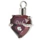 thumbnail image 3 of Colgante de la urna de la cremación del corazón para el collar conmemorativo de la joyería de la urna de las cenizas, 3 of 5