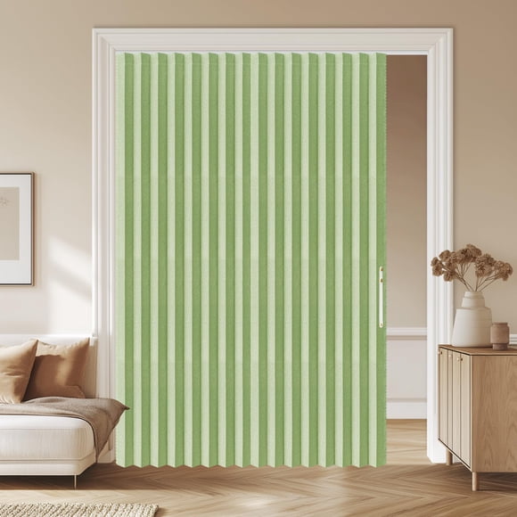 Cortina AJAZZ Opaca Tipo Acordeón 183 cm x 200 cm Verde