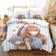 thumbnail image 1 of The Ice Guy and His Cool Female Colleague Bedding Set Bed Set Kid Bedroom Duvetcover Sets Anime, 1 of 5
