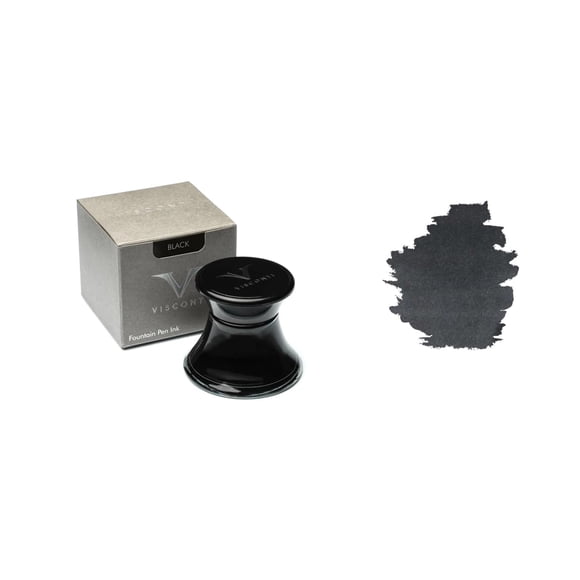 Botella de Tinta Visconti Vidrio Negro 50 ml