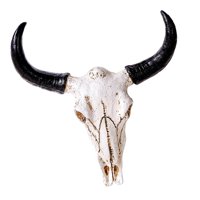 Bothyi - Escultura De Pared Con Forma De Calavera De Vaca Y Cuerno De Animal Para Sala De Estar