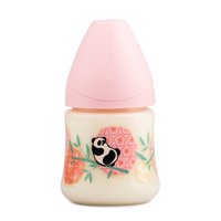 Suavinex - Mamadera 150 Ml Tetina Anatomica Latex Panda Rosado
