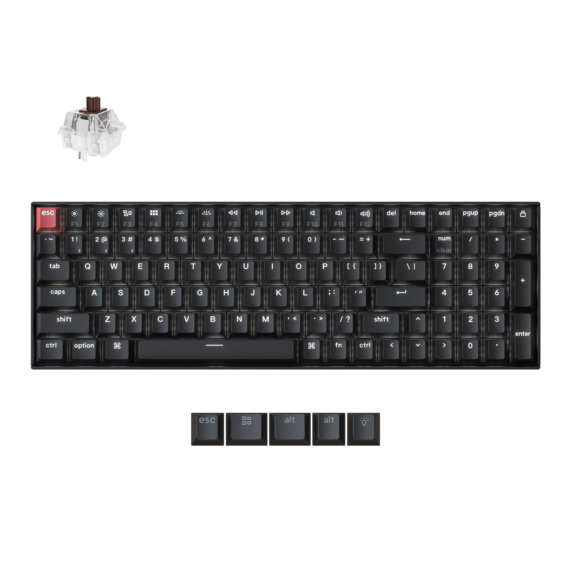 Teclado Mecánico Keychron K4 96% Qmk Wireless Blanco