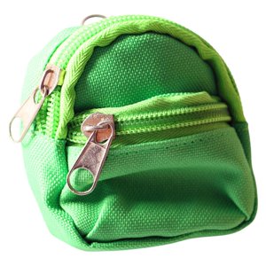 Magideal - Bonita Mochila De Muñeca En Miniatura, Juguete De Simulación, Mochila Escolar Pequeña, Escena De Juguete Diy Para Decoración De Casa De Muñecas, Acces Verde