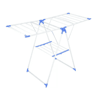 Genérico - Tendedero De Ropa Plegable Rack 2 Niveles