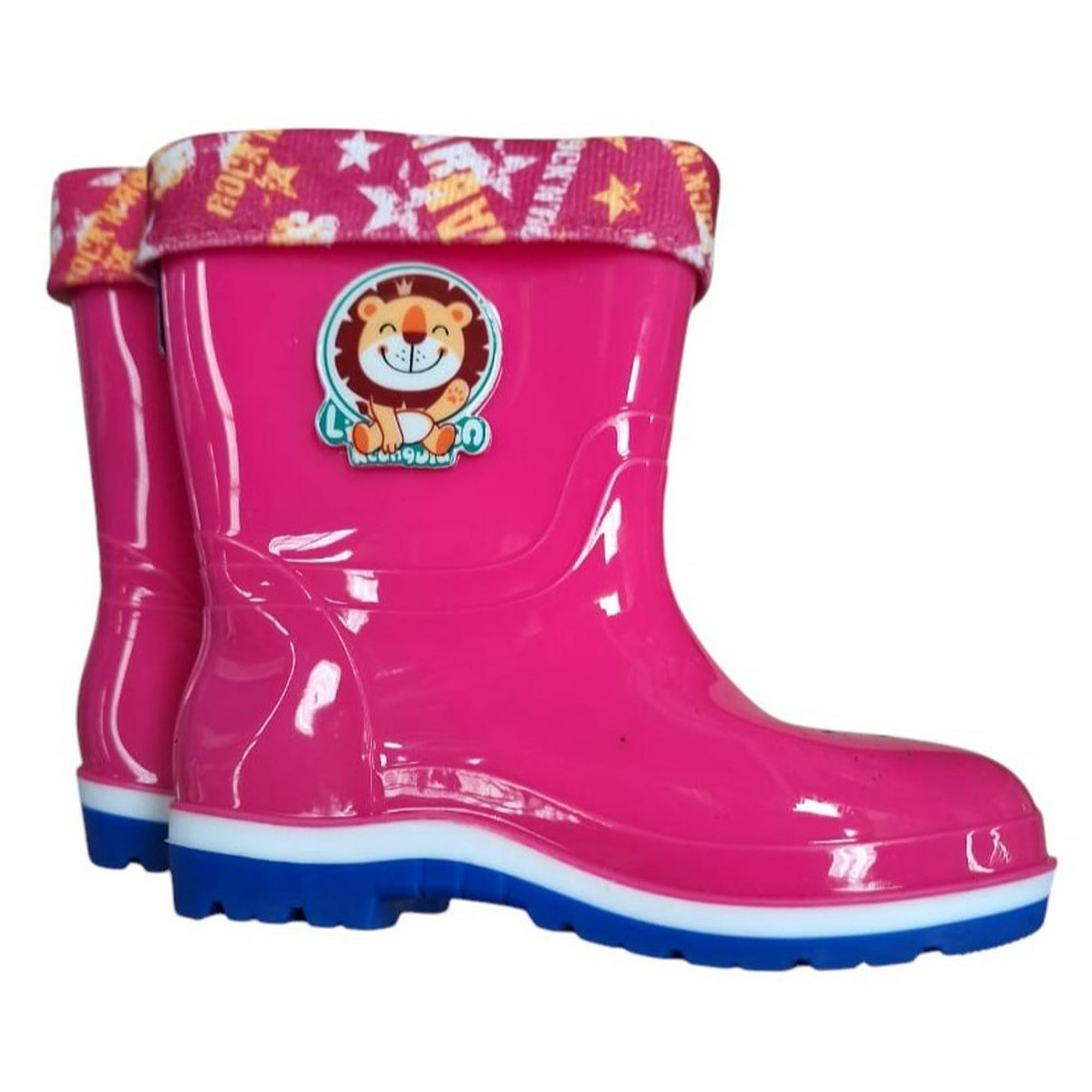Vipnetwork - Bota Impermeable Infantil Rosada N 23 (14.2 Cm N°28)