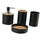 thumbnail image 2 of Juego De 4 Accesorios De Baño, Decoración De Baño, Juego Completo De Accesorios De Baño, Color Negro, 2 of 3