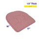 thumbnail image 2 of Cojín para silla Sweet Home Collection, espuma viscoelástica, 6 unidades, color rojo, 2 of 6