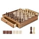 thumbnail image 1 of Juego de ajedrez VEVOR 2 en 1 de madera maciza con almacenamiento, 1 of 3